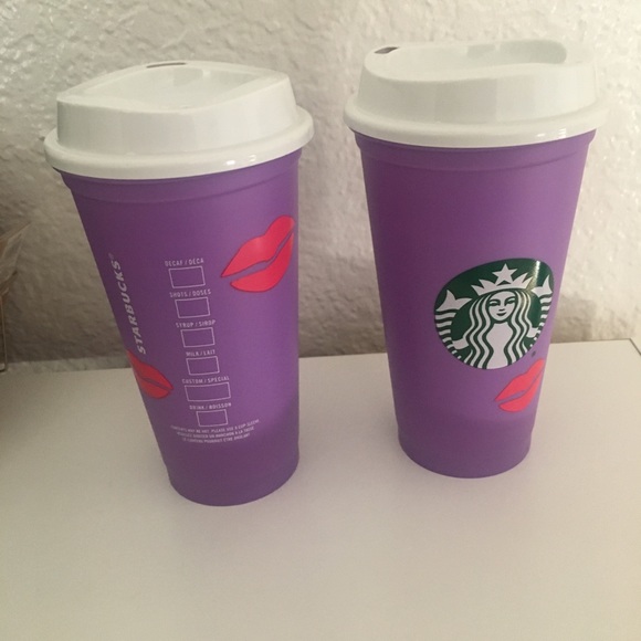 Starbucks Other - Starbucks Color Changing Lips Hot Cup set of Two